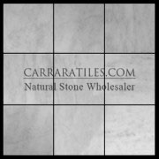 Carrara Marble Italian White Bianco Carrera 6x6 Marble Tile Polished